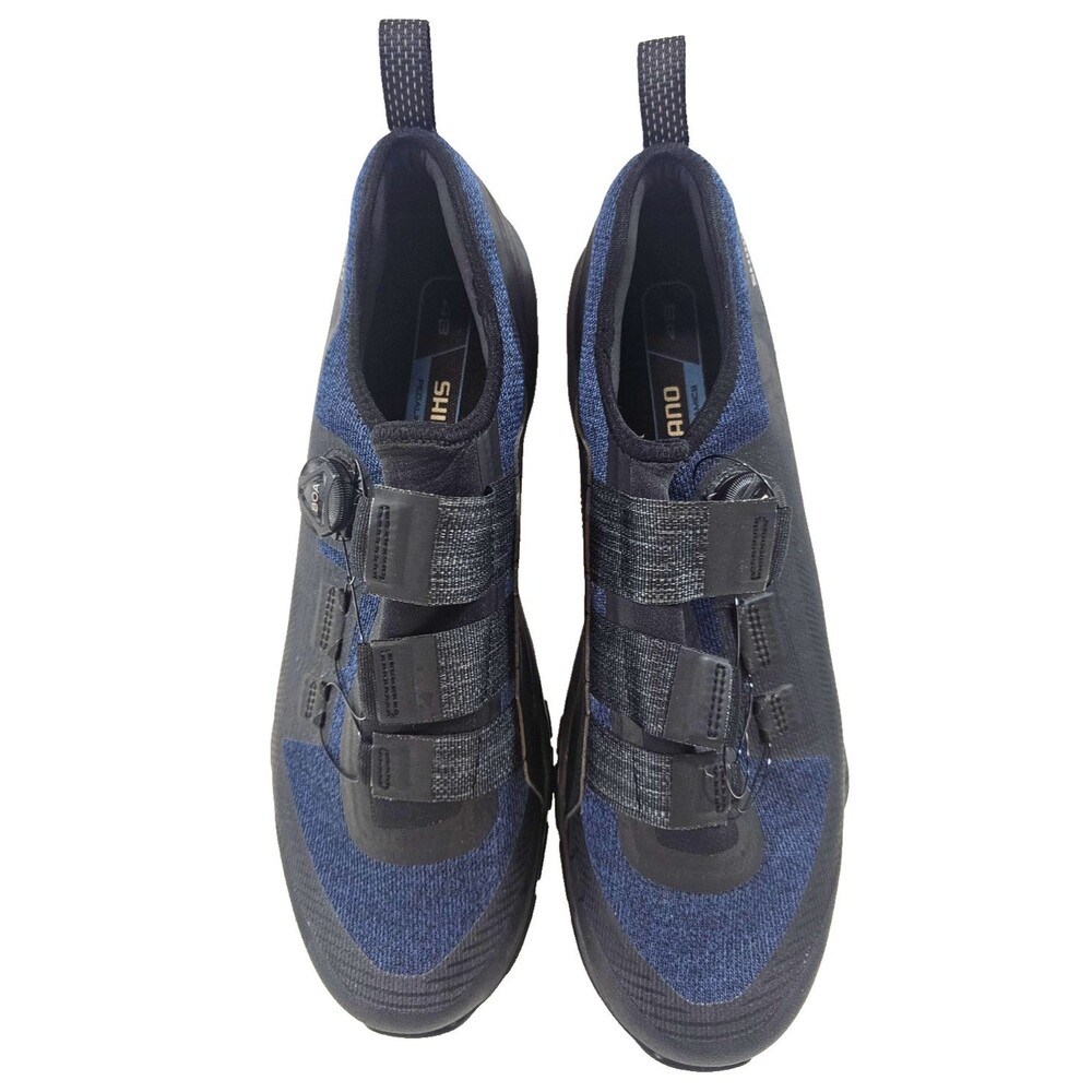 Shimano Shex700M B26 S Men's Mountain Cycling Shoes Dial 2-Bolt Black/Blue S12.5